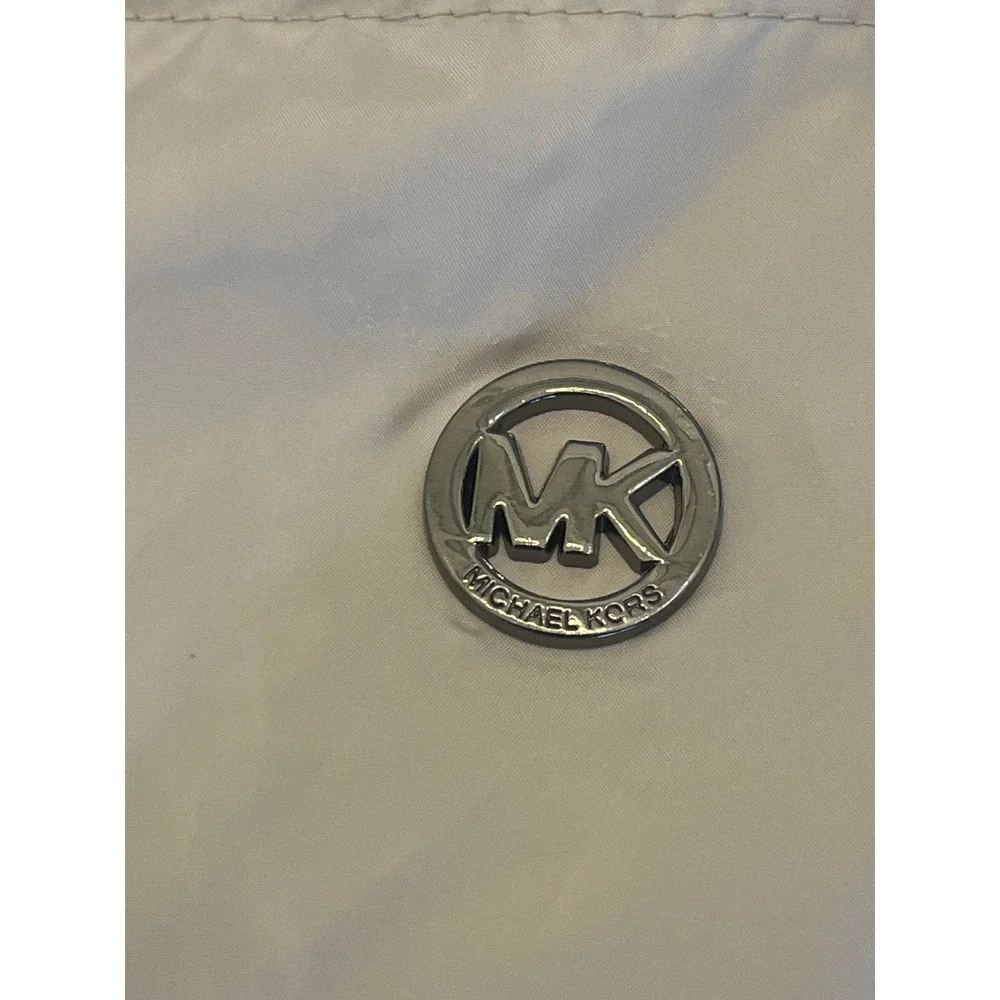 Michael Kors Cream Quilted‎ Long Puffer Jacket Size XL